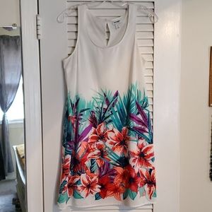 Old Navy Tank dress. White Floral.